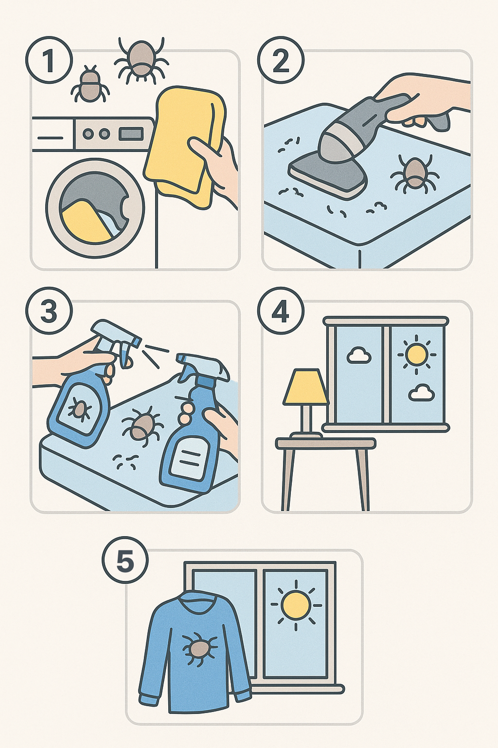 침구 속 진드기 제거 방법