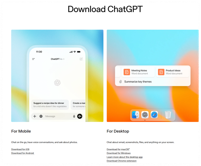 쳇gpt 데스크탑 장점 안내