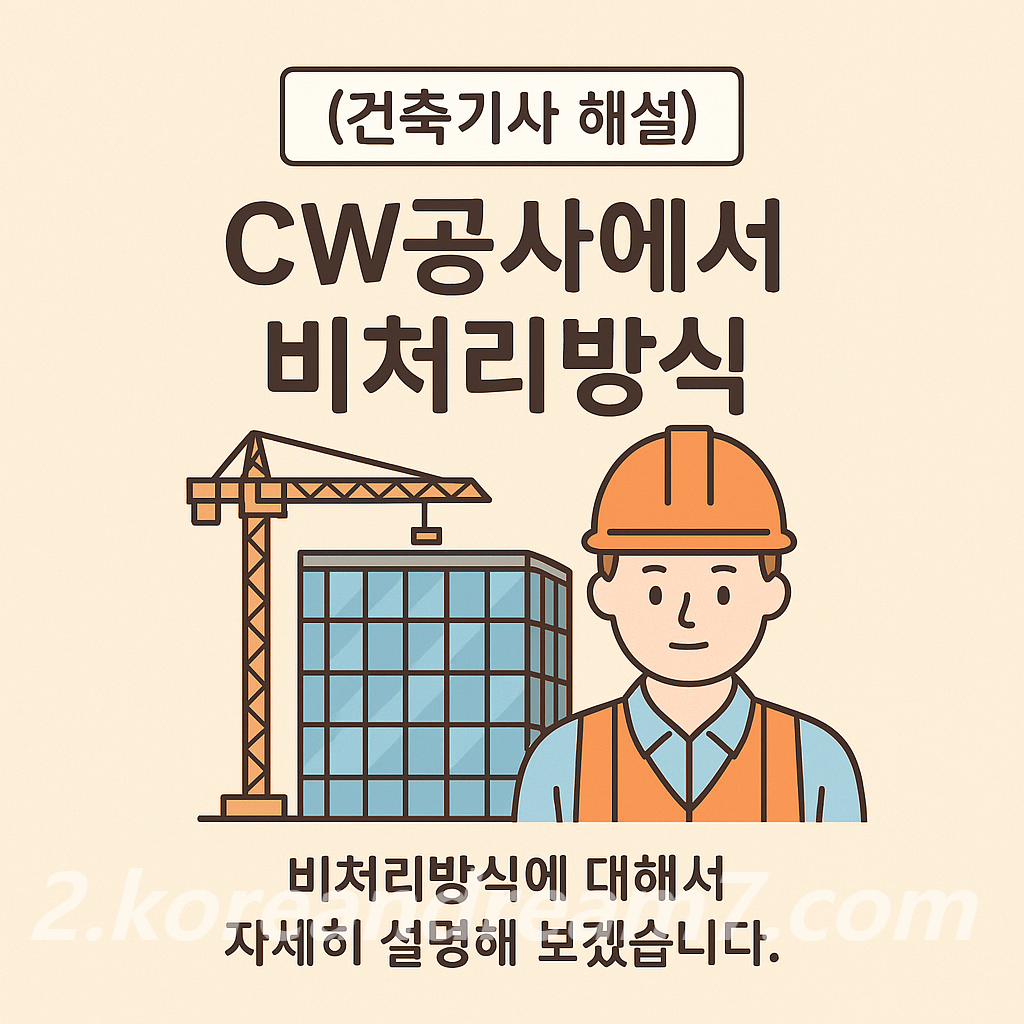 CW공사에서 비처리방식 해설