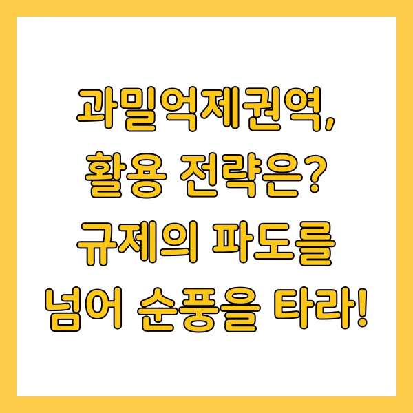 건설업체 수도권 과밀억제권역 제한 및 투자 전략 2025년 최신버전