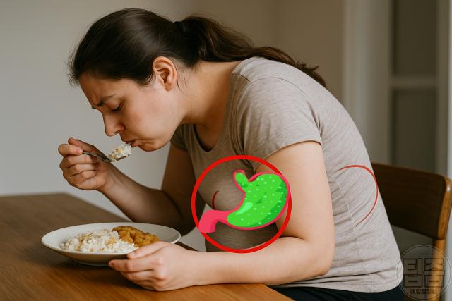 역류성식도염 자가치료 허리펴기