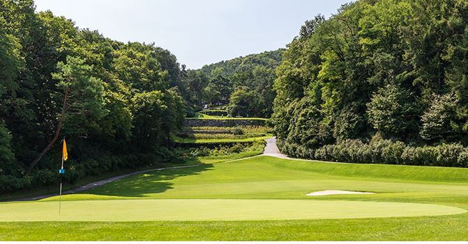 아웃코스 6번홀 파3 사진