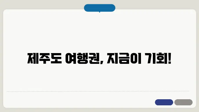 제주도여행시품 포함