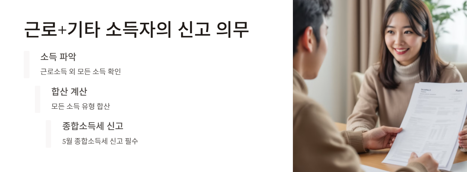 근로+기타 소득자의 신고 의무