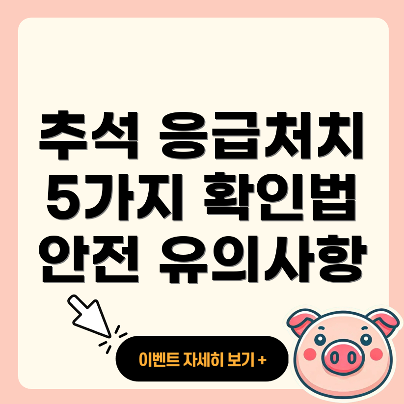 응급실 조회 방법
