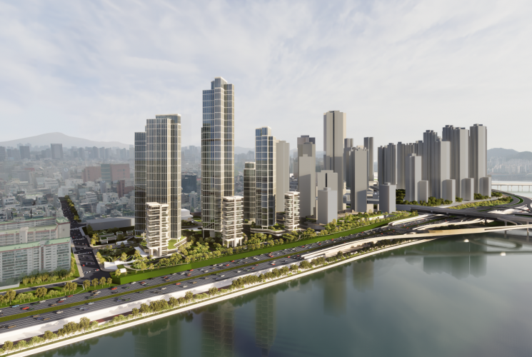 압구정5구역 조감도 사진