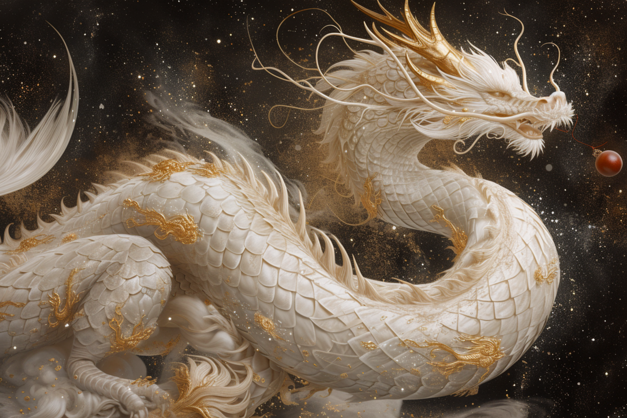 하얀 용의 모습