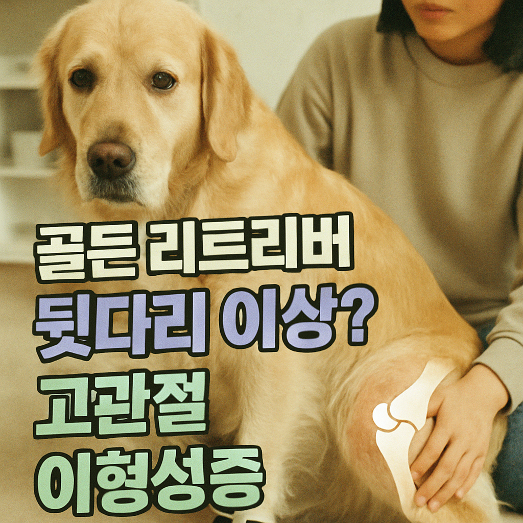 우리 골든 리트리버, 뒷다리가 이상해요! 고관절 이형성증의 모든 것