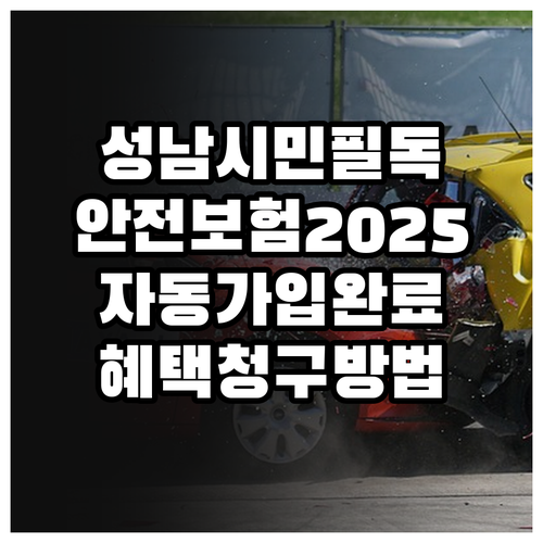 성남시민 필독 2025 시민안전보험 ..
