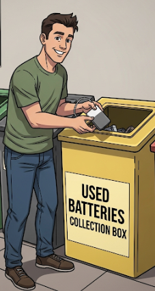 보조 베터리 버리는 장소