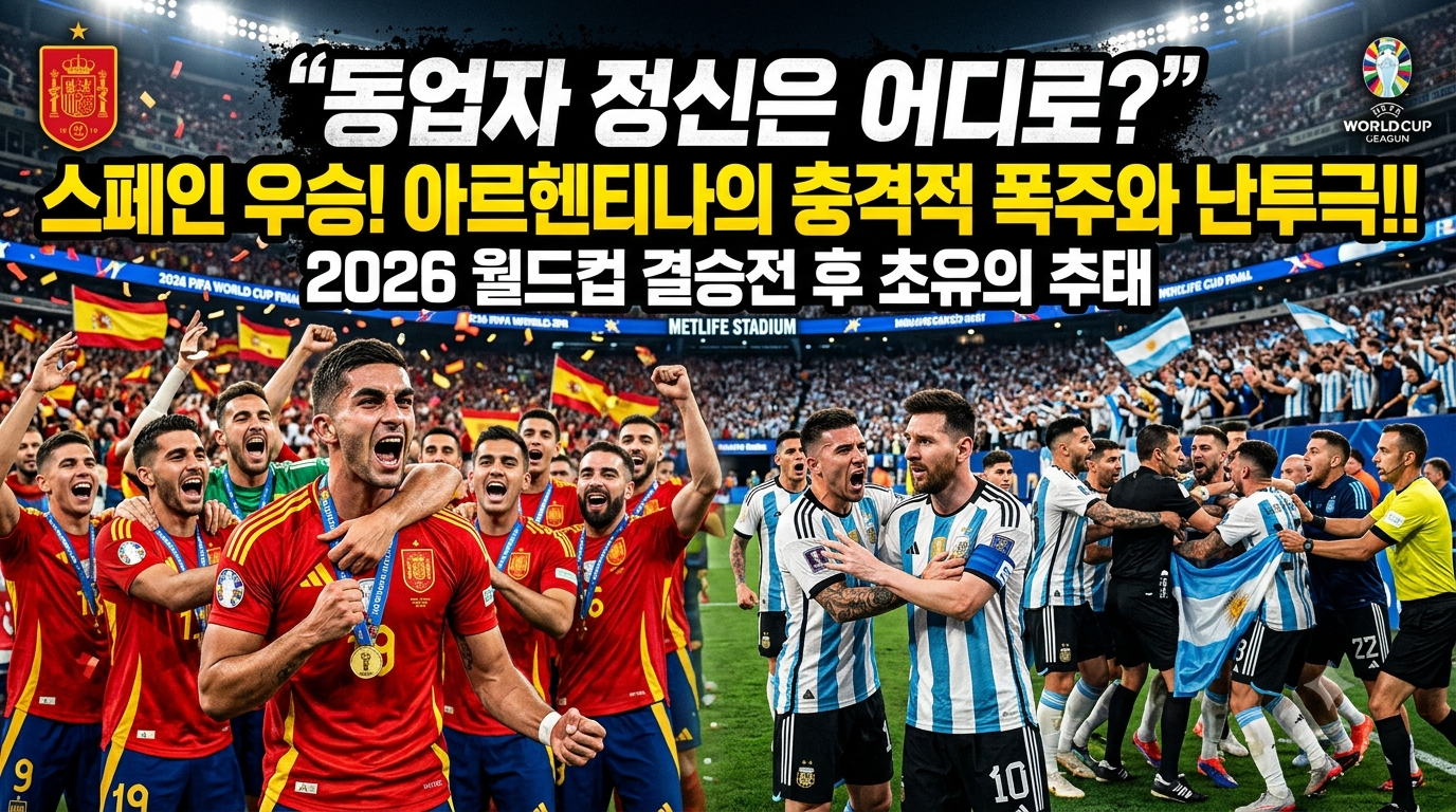2026 월드컵 결승전 난투극 아르헨티나 스페인