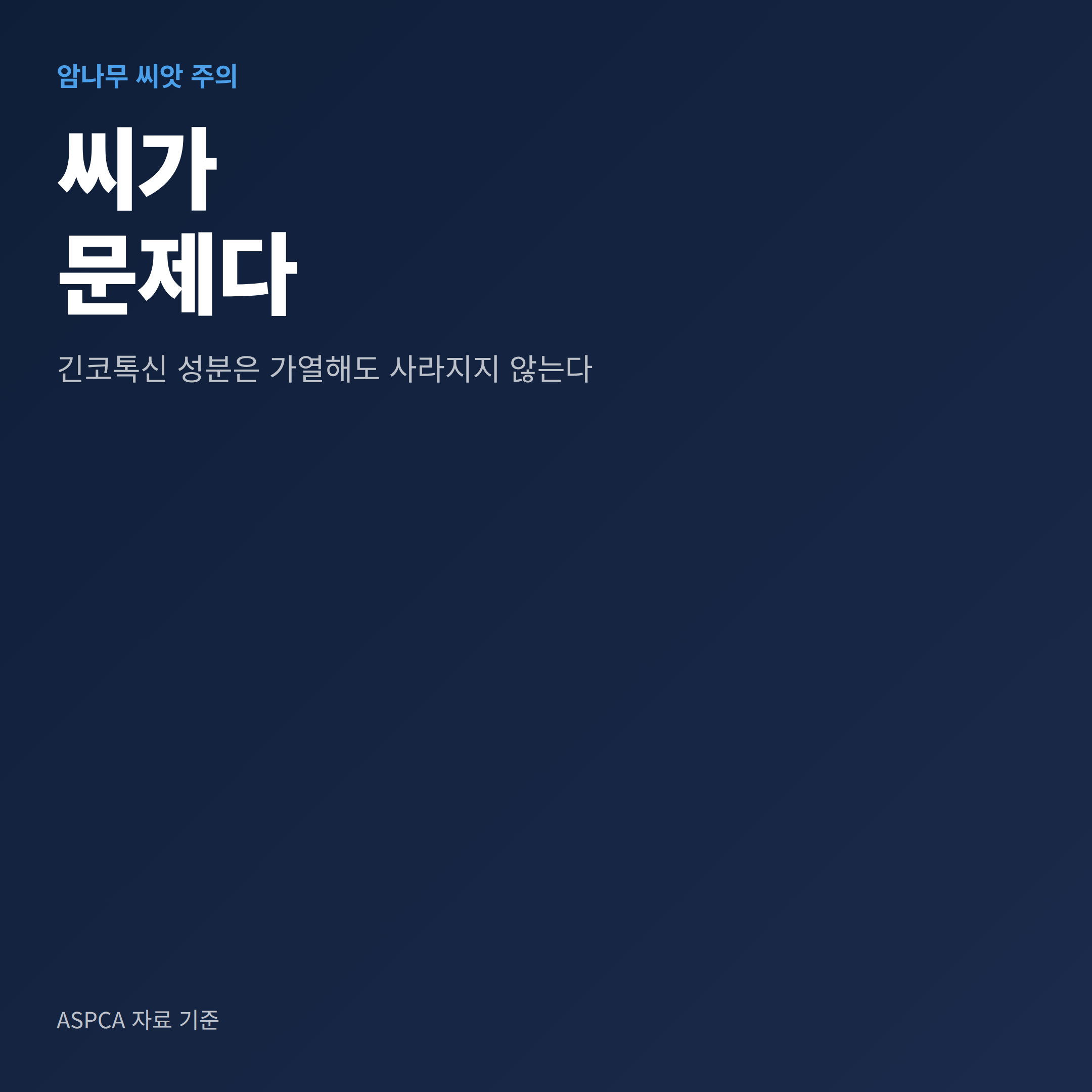 은행 열매의 씨앗 부분이 문제이며 긴코톡신 성분은 가열해도 사라지지 않는다는 내용을 강조한 안내 이미지