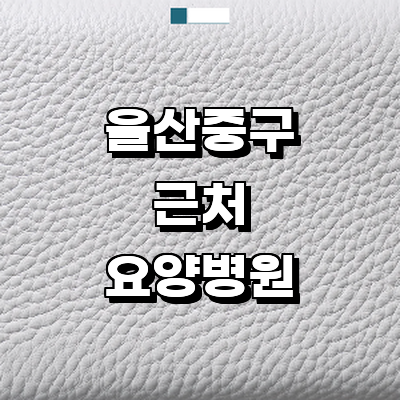 울산 중구 요양병원