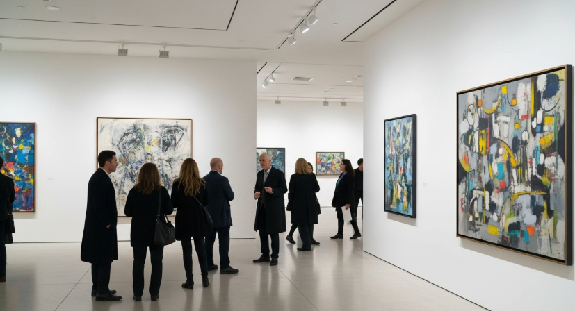 도시의 아트 갤러리 오프닝