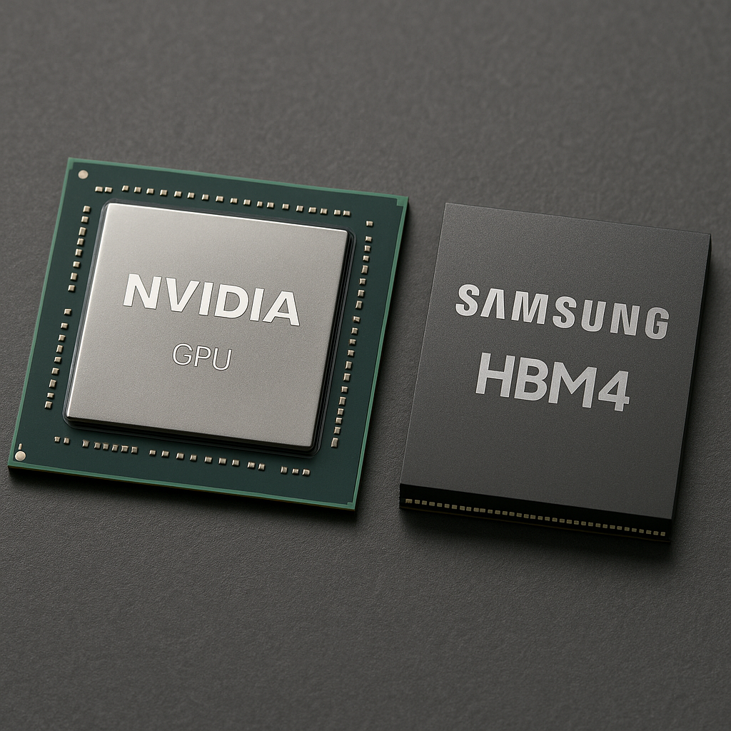 삼성, 엔비디아에 차세대 HBM4 공급 논의 진행 (출처 = AI 생성이미지)