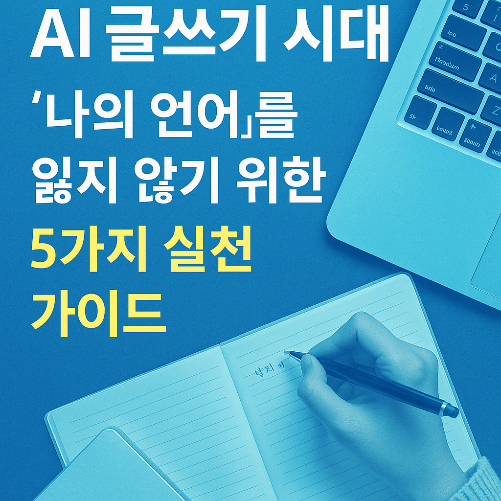 &quot;나의 언어&quot;를 잃지 않는 실천 가이드
