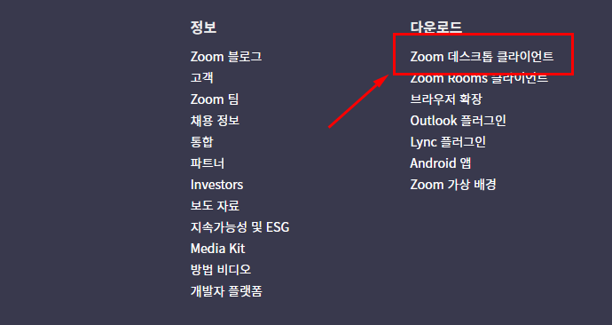 Zoom 설치