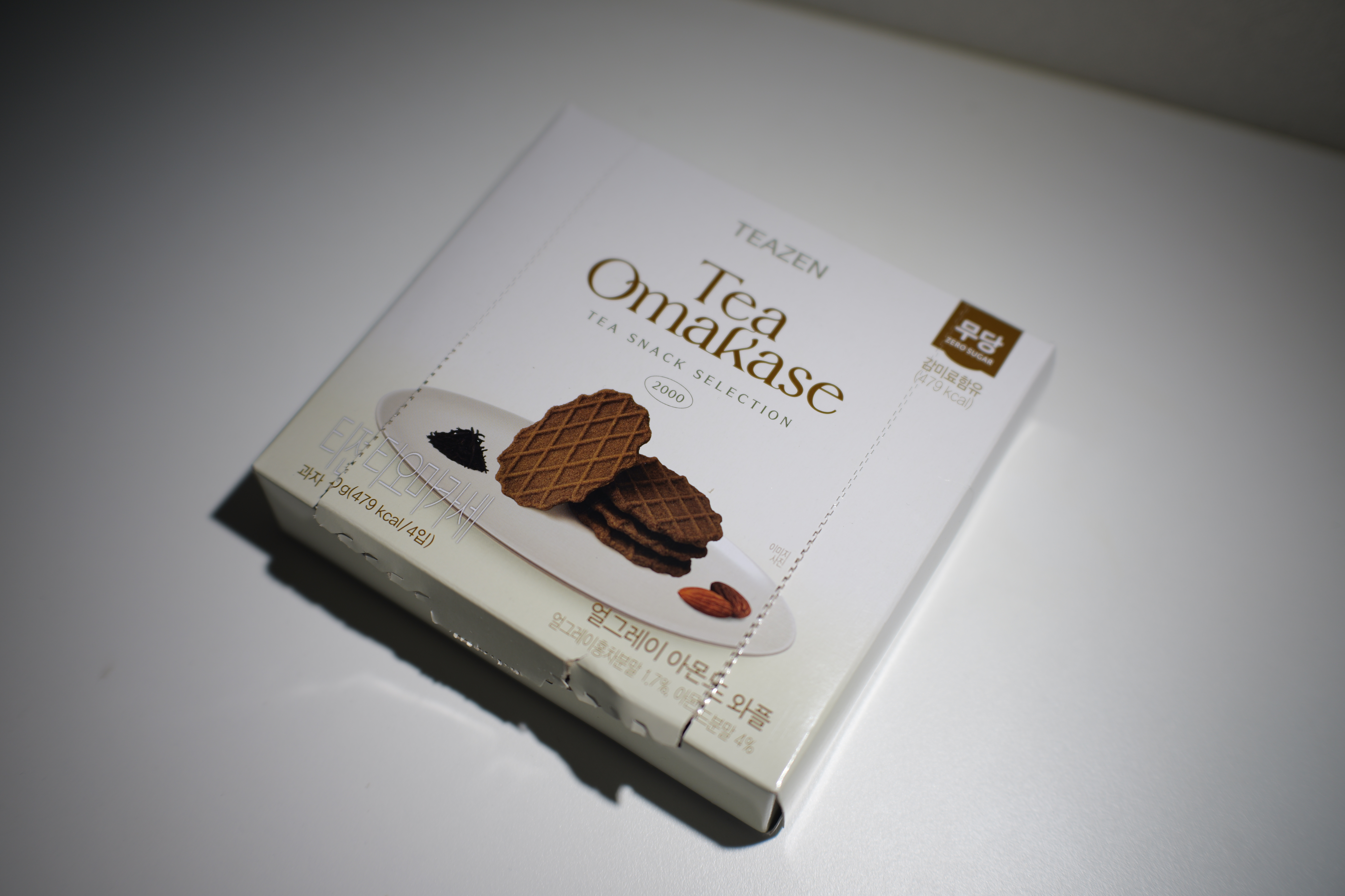 홈플러스에서 사 온 티젠 Tea Omakase 얼그레이 아몬드 와플 후기