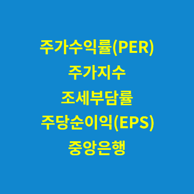 한국은행 경제금융용어 (56~60)