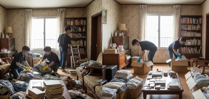 양구 고독사청소중