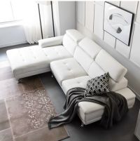 자네트 쟈드 4인용 카우치 가죽쇼파