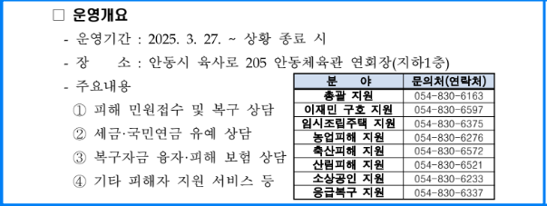 산불피해 재난지원금 신청방법