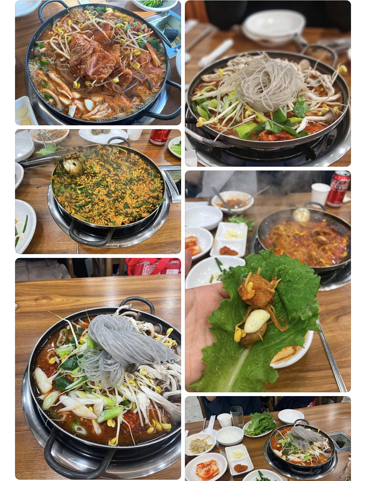 전주맛집추천 자매갈비전골 메뉴