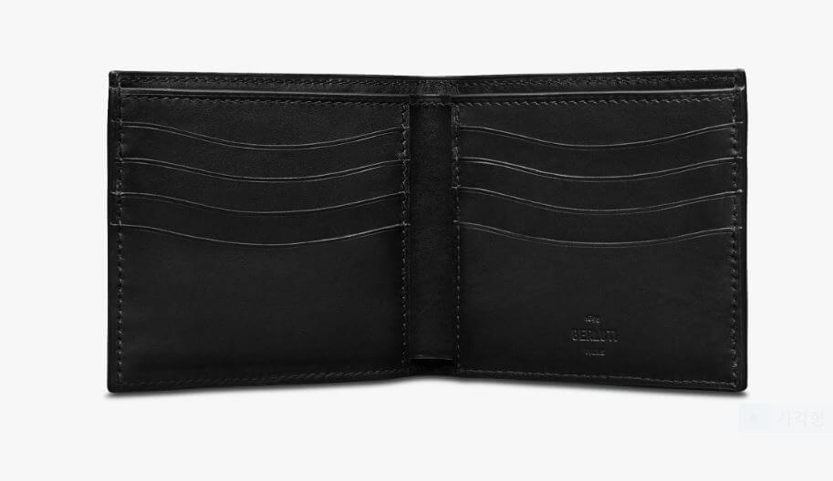 벨루티 마코레 스크리토 레더 지갑 내부