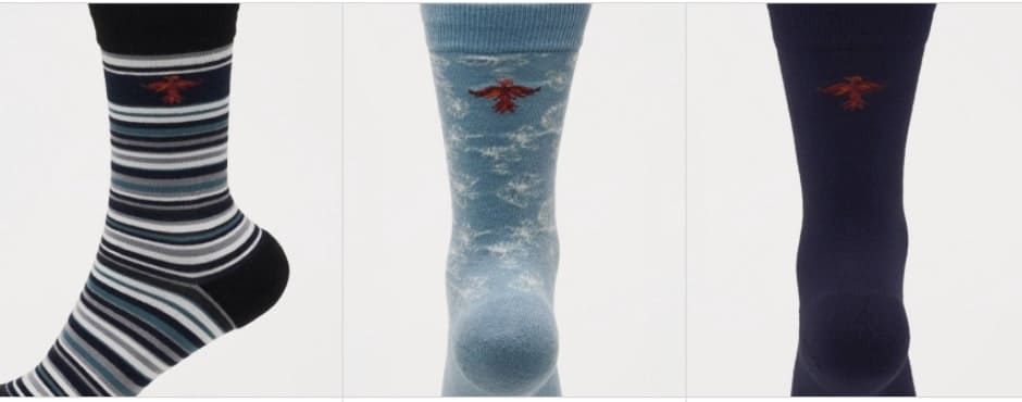 김어준의 더 파워풀 굿즈 불사조 로고 한정판 발옷(양말) 블루 세트 디테일