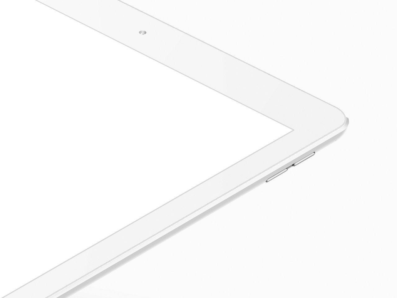 Ipad Pro 9.7 White Mockup(아이패드 프로 9.7 화이트 목업)