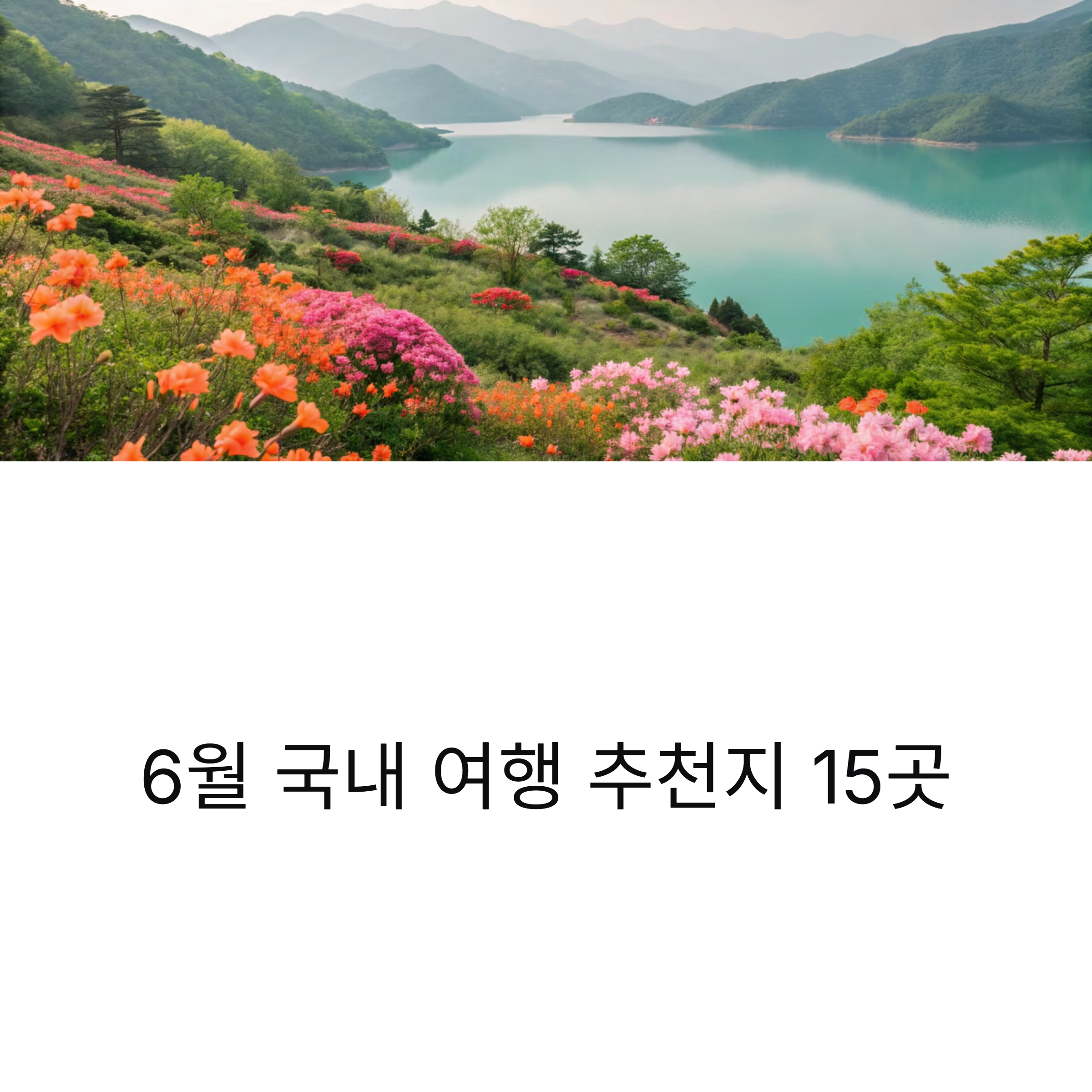 6월 국내 여행, 꼭 가봐야 할 꽃밭 명소
