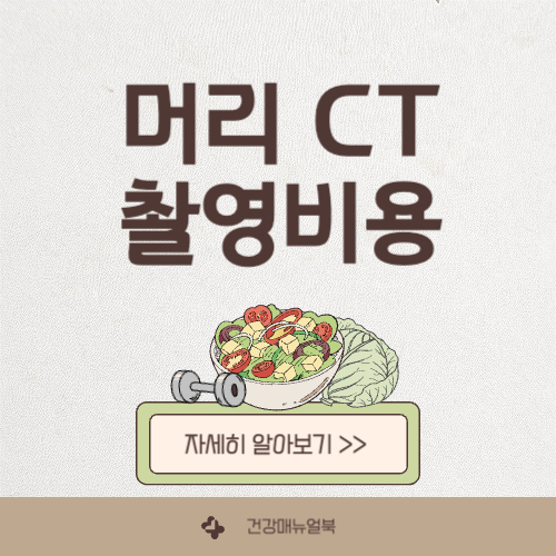 머리 CT 촬영 비용