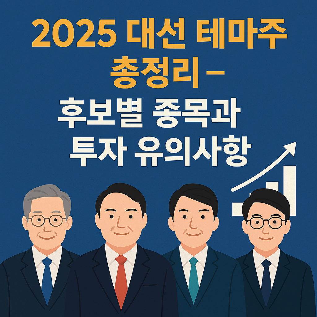 2025 대선 테마주 총정리 &ndash; 후보별 종목과 투자 유의사항 포스터