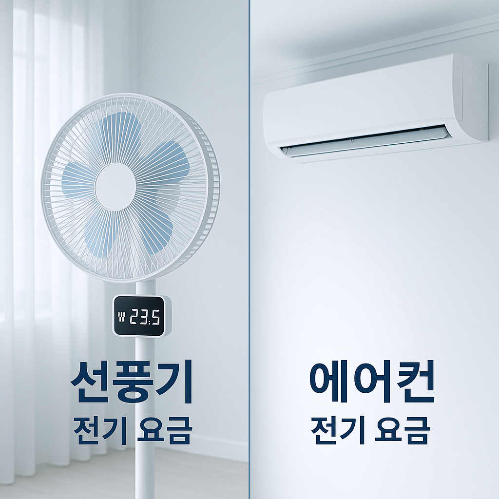 선풍기 전기요금 완벽 분석 - 에어컨 대신 99% 절약 가능할까