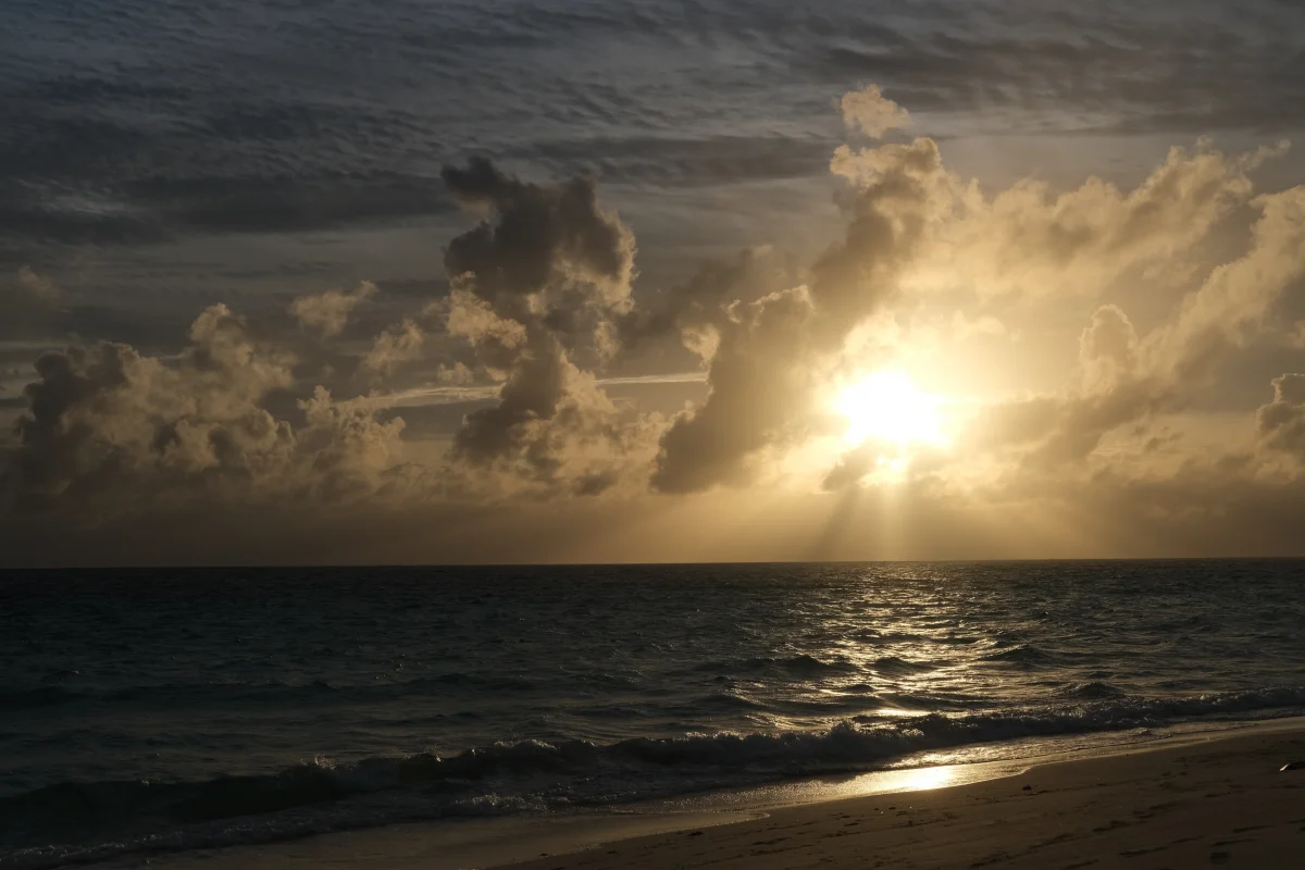 미야코지마 선셋 비치 일몰