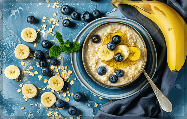 바나나 블루베리 스무디