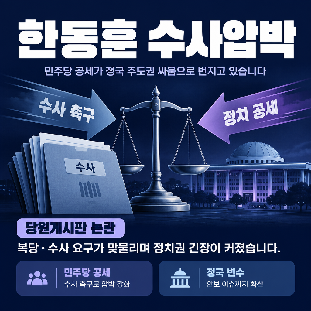 한동훈 수사압박