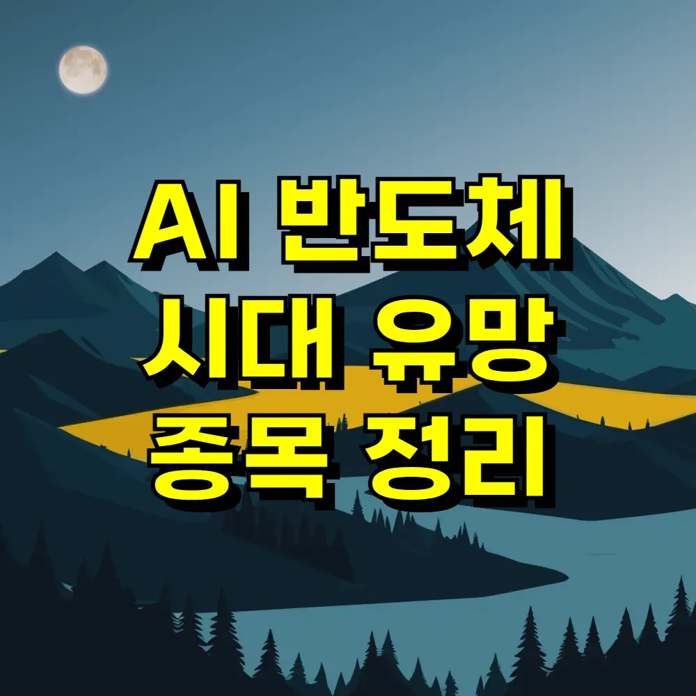 AI 반도체 시대 유망 종목 정리