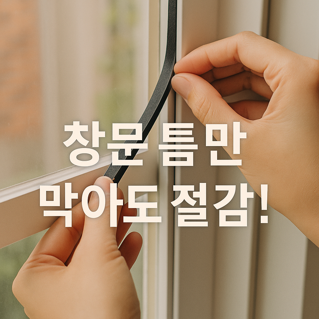 창문 단열 하나로 냉난방비 절약하는 법 ❄️🔥