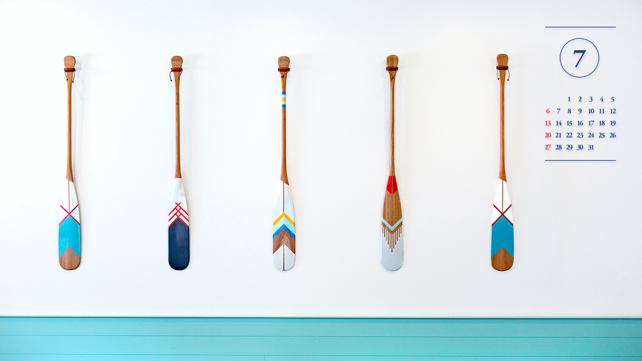 06 카누 패들 A - 2025년7월 노트북배경화면