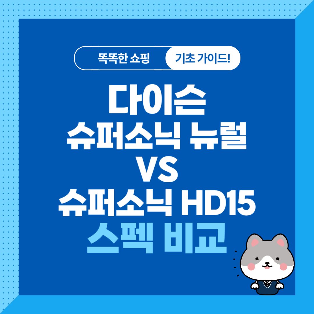 다이슨 슈퍼소닉 뉴럴, HD15 스펙 비교