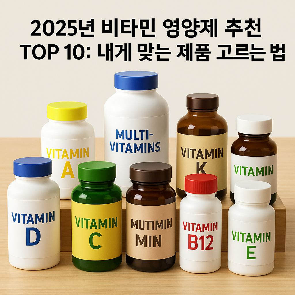 2025년 비타민 영양제 추천 TOP 10: 내게 맞는 제품 고르는 법 관련 사진