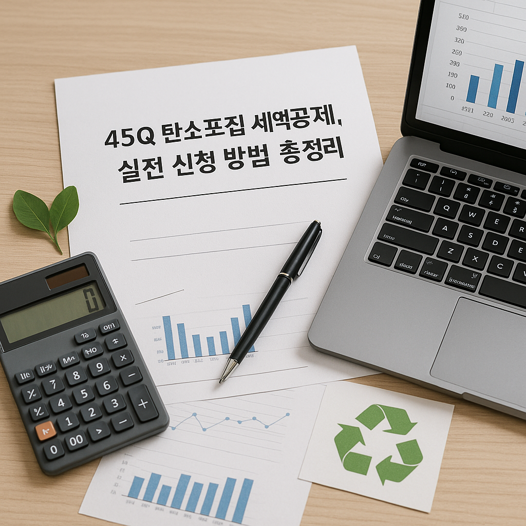 45Q 탄소포집 세액공제, 실전 신청 방법 총정리 관련 이미지