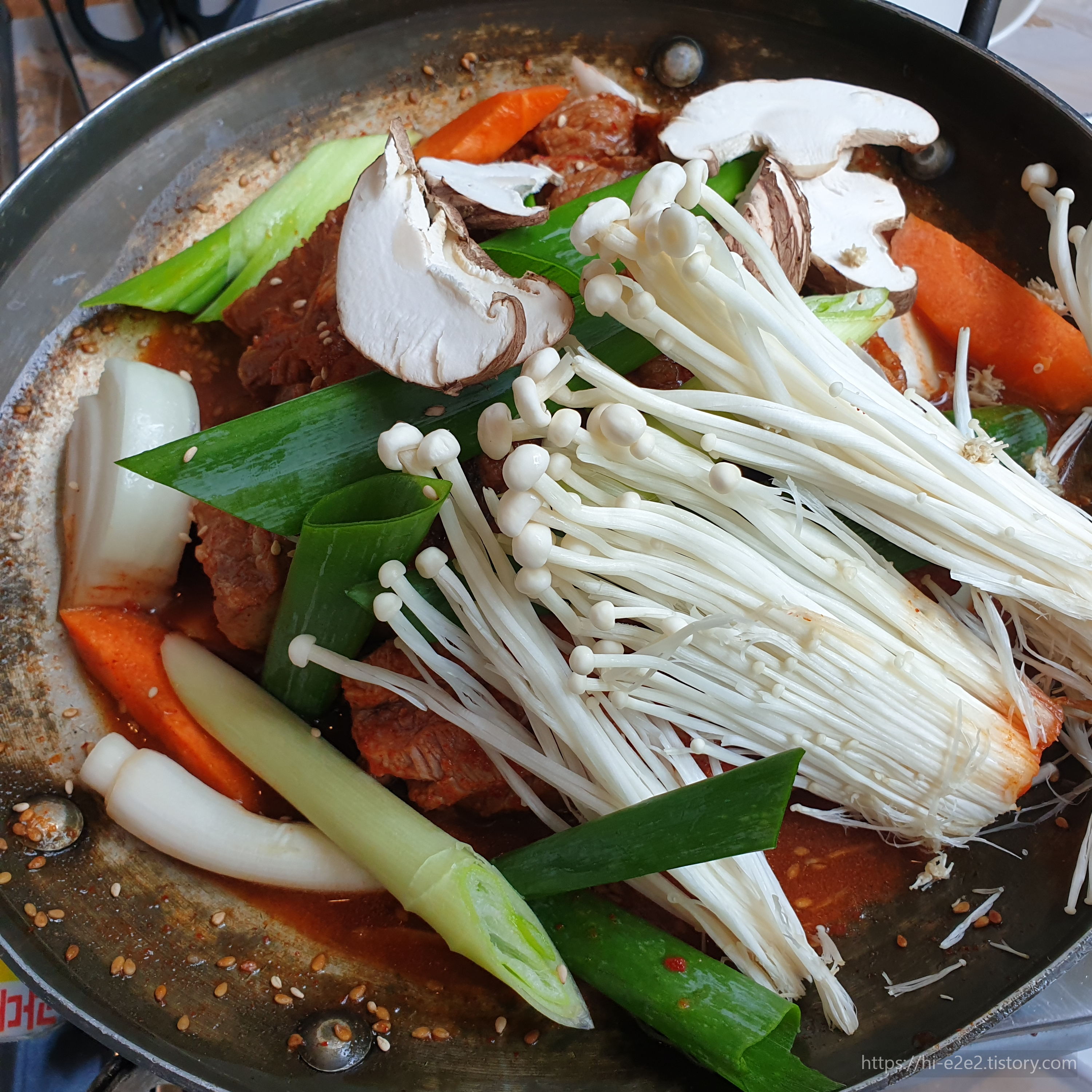 남악참숯갈비 매운돼지갈비찜