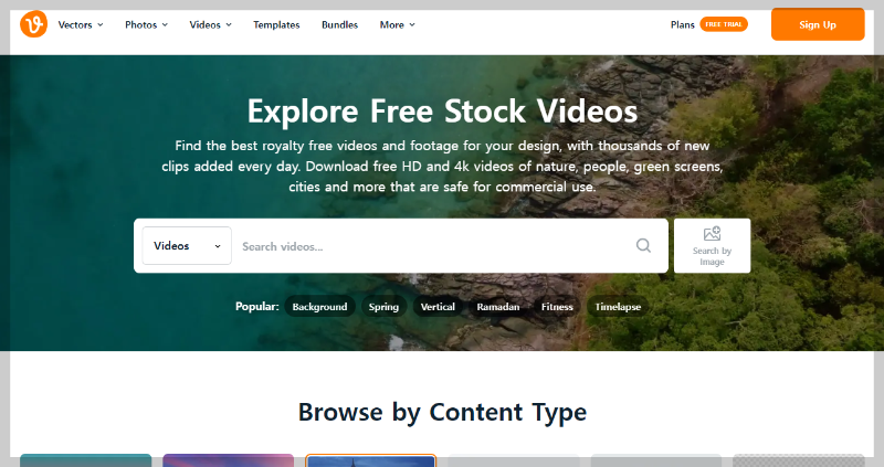 저작권 무료 동영상 다운로드 추천 사이트, videezy 비디지