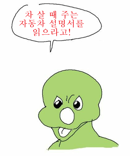 차살때 주는 자동차 설명서를 읽으라고!