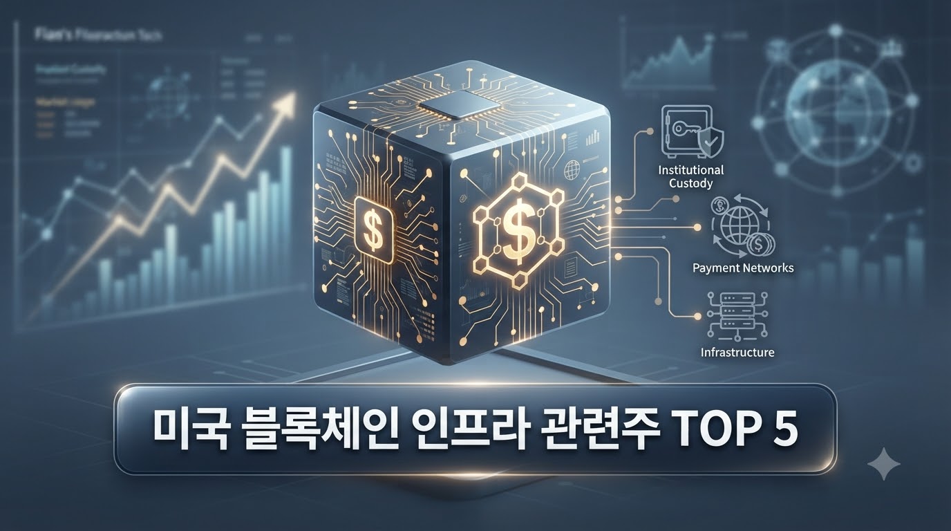2026 미국 블록체인 인프라 관련주 TOP 5: 코인 직접 투자보다 유망한 기업은?