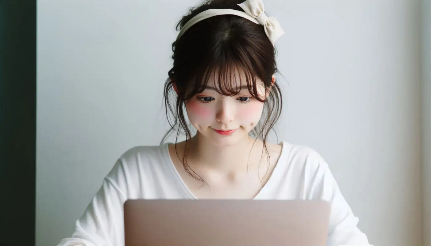 애드포스트-수익-대상을-알아보고-수익창출하는-여성의-모습