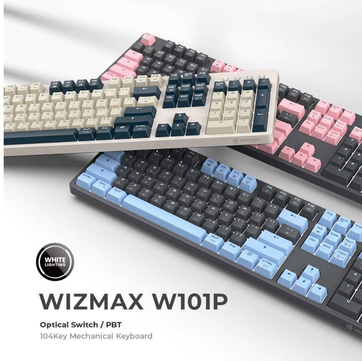 마이크로닉스WIZMAX4세대광축PBT유선일반형키보드