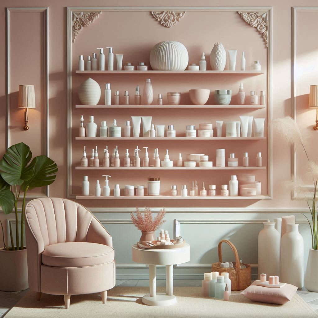 피부,체형관리 샵 배경